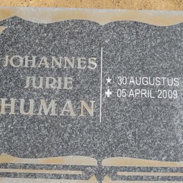 HUMAN Johannes Jurie 1943-2009
