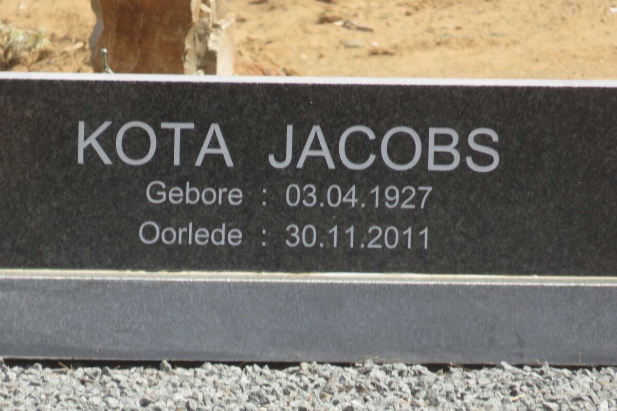 JACOBS Kota 1927-2011