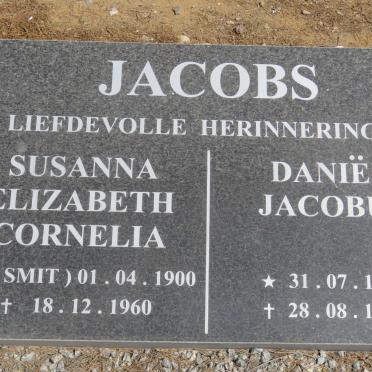 JACOBS Daniel Jacobus 1898-1961 &amp; Susanna Elizabeth Cornelia SMIT 1900-1960