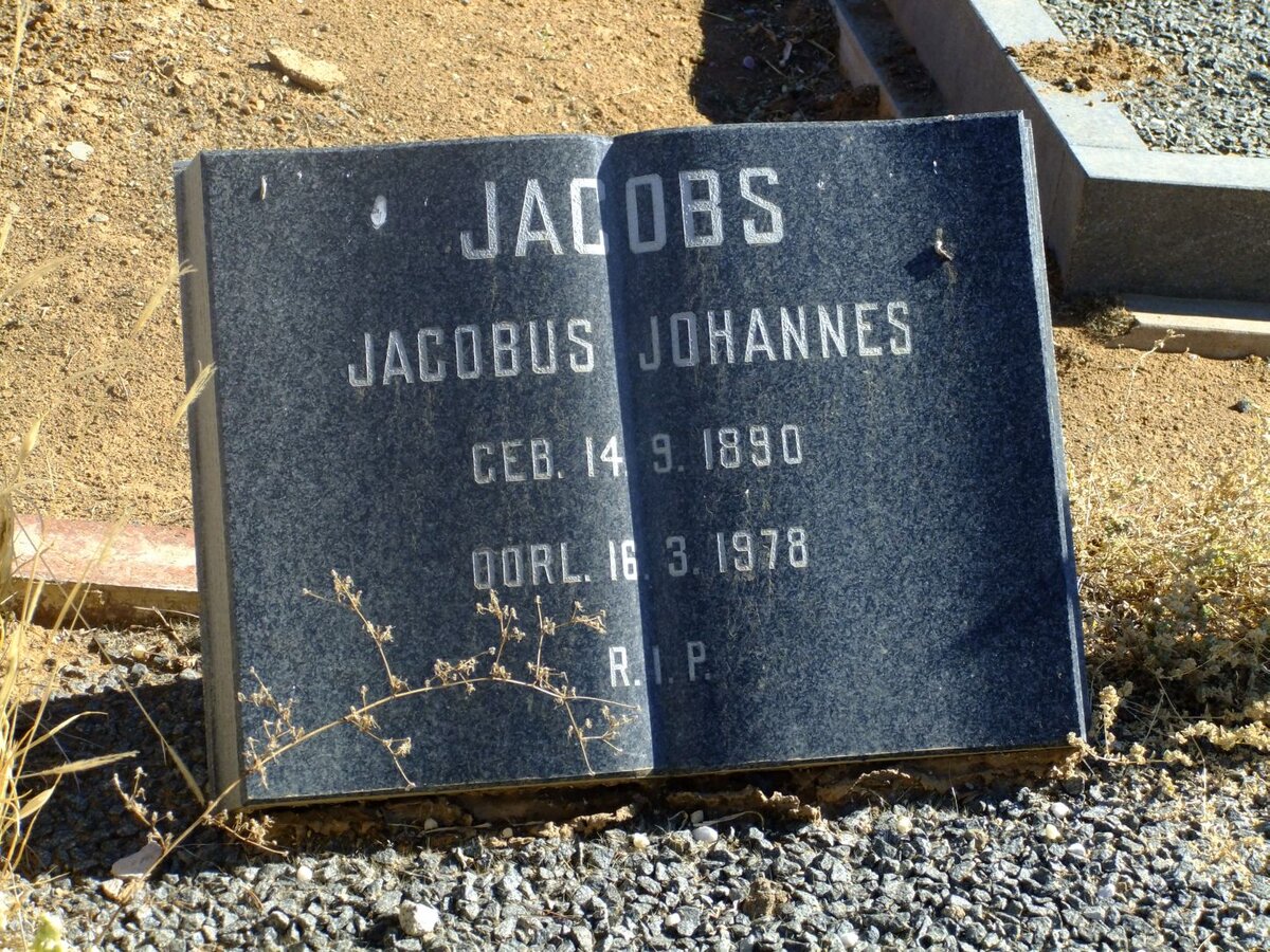 JACOBS Jacobus Johannes 1890-1978