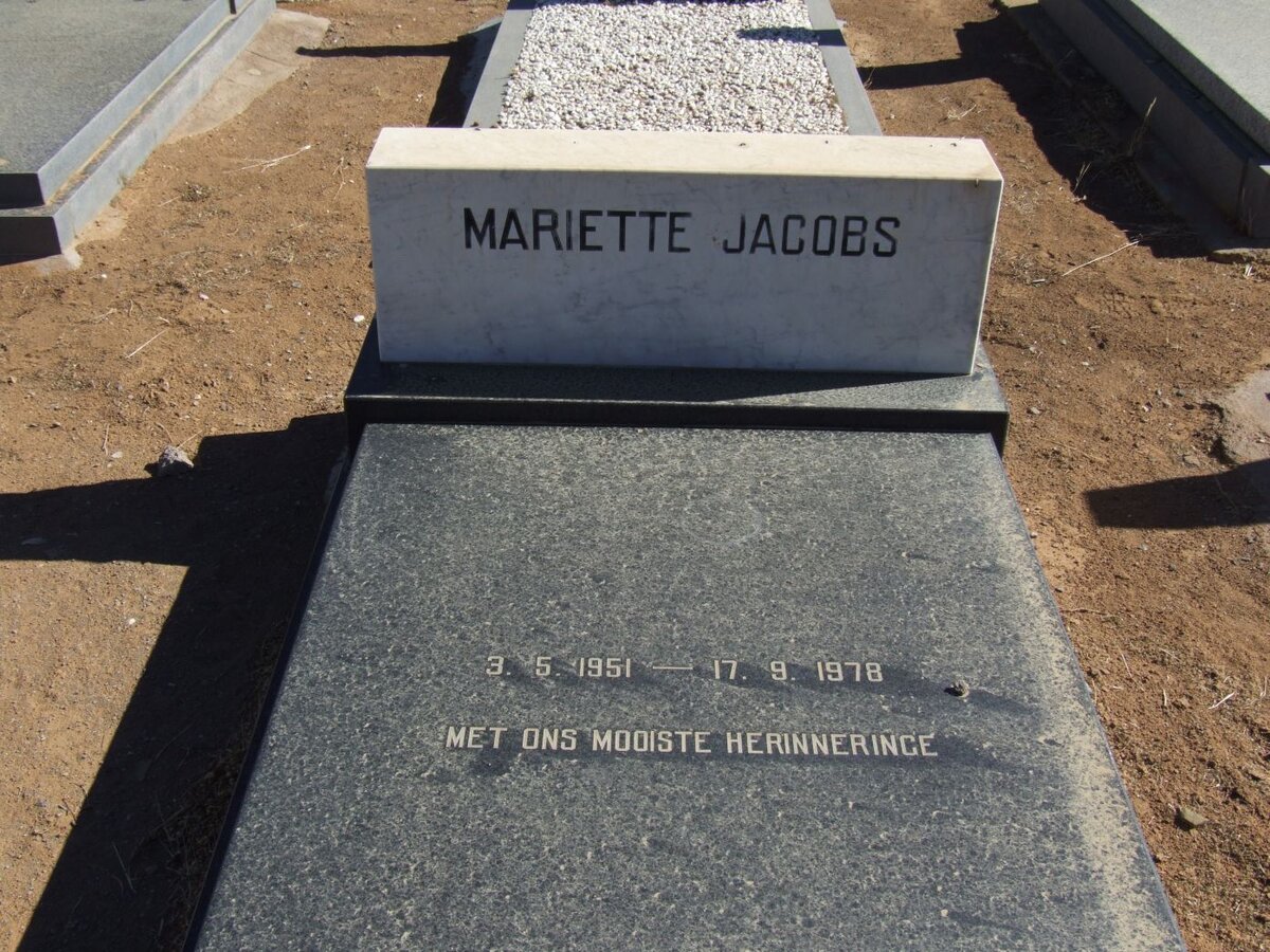 JACOBS Mariette 1951-1978