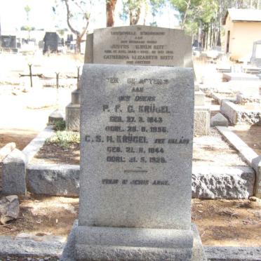 KRUGEL P.F.G. 1843-19?6 &amp; C.S.M. MALAN 1844-1926