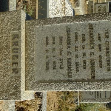 KRUGER Johannes G. 1870-1949 &amp; Johanna G. VAN ZYL 1872-1936