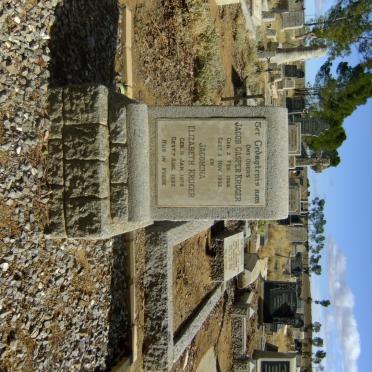 KRUGER Jacob Casper 1866-1932 &amp; Jacomina Elizabeth 1875-1932