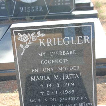 KRIEGLER Tobias Johannes 1911-1991 &amp; Maria M. 1919-1985