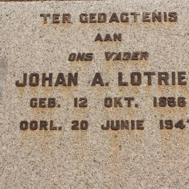 LOTRIET Johan A. 1866-1947