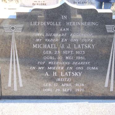 LATSKY Michael J.J. 1873-1961 &amp; A.H. REITZ 1878-1970