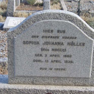 MOLLER Sophia Johanna nee MOCKE 1862-1935