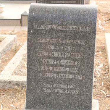 REITZ Willem Johannes Coetzee 1885-1947