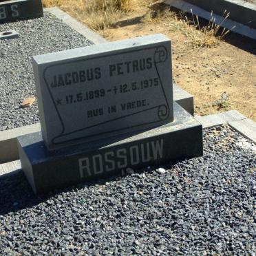 ROSSOUW Jacobus Petrus 1899-1975