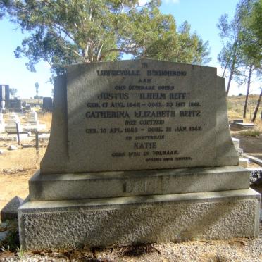 REITZ Justus Wilhelm 1848-1912 &amp; Catherina Elizabeth COETZEE 1868-1942 :: REITZ Katie