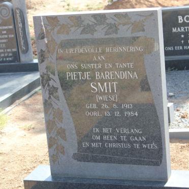 SMIT Pietje Barendina nee WIESE 1913-1984