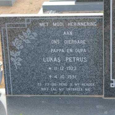 STEENKAMP Lukas Petrus 1923-1991 &amp; Johanna Van Niekerk ROUX 1921-1991