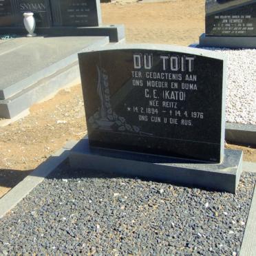 TOIT C.E., du nee REITZ 1894-1976