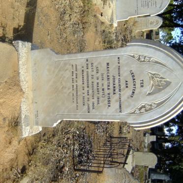 VISSER Johanna Margaritha nee DE WIT 1880-1900