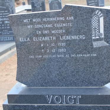 VOIGT Ella Elizabeth Liebenberg 1930-1993