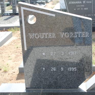 VORSTER Wouter 1917-1995 &amp; Mina DU TOIT 1922-1988