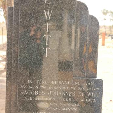 WITT Jacobus Johannes, de 1885-1952 &amp; Catharina Johanna PHEIFFER 1896-1973