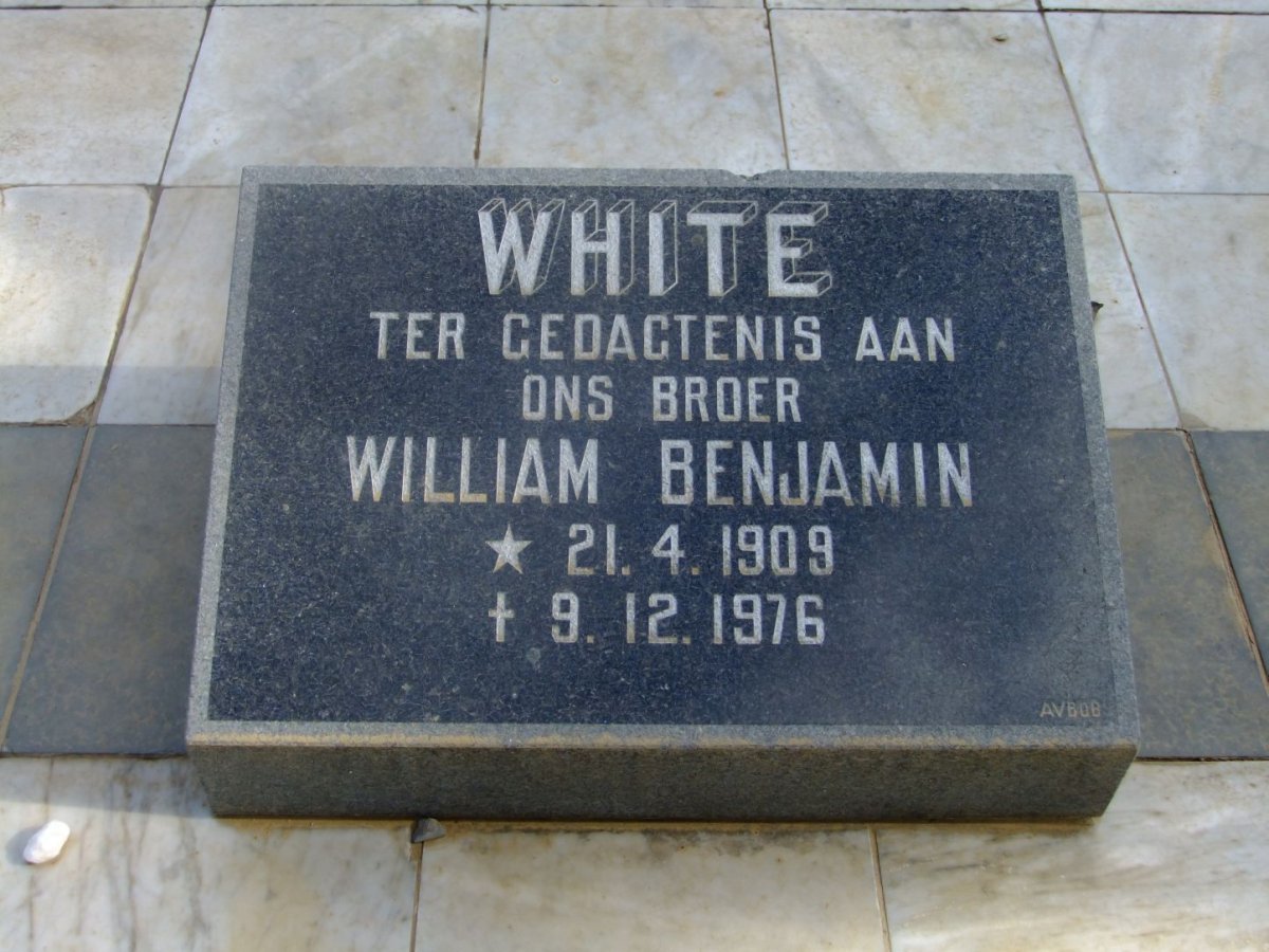 WHITE William Benjamin 1909-1976