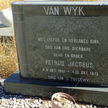 WYK Petrus Jacobus, van 1921-1973