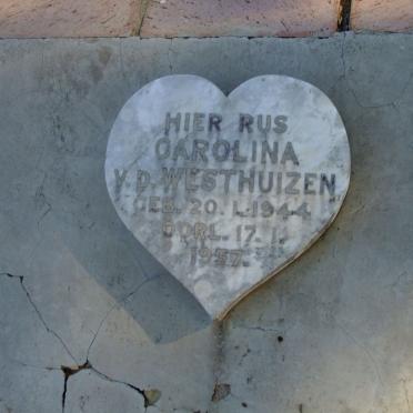 WESTHUIZEN Carolina, v.d. 1944-1957