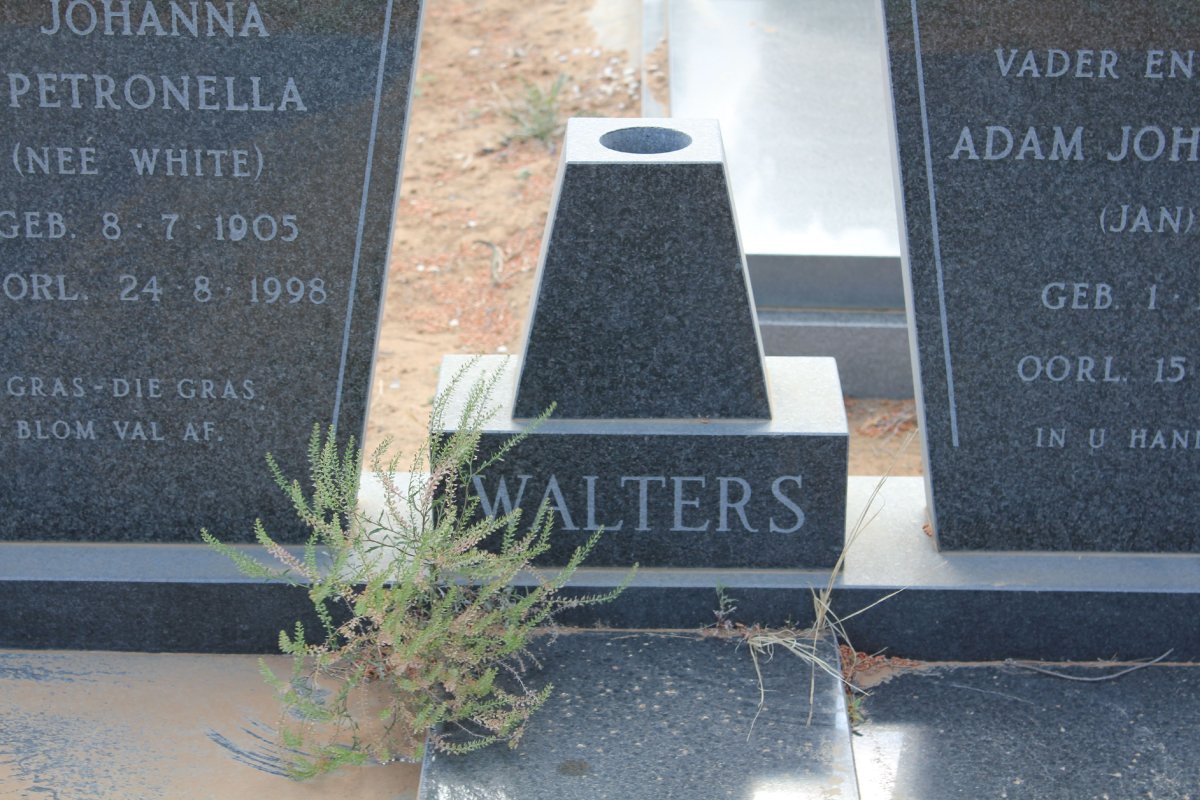WALTERS Adam Johannes 1902-1988 &amp; Johanna Petronella WHITE 1905-1998