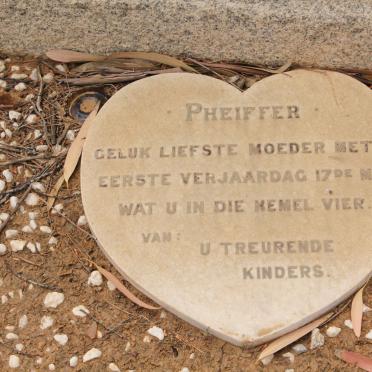 PHEIFFER Magdalena Alberta Cornelia nee JACOBS 1884-1955
