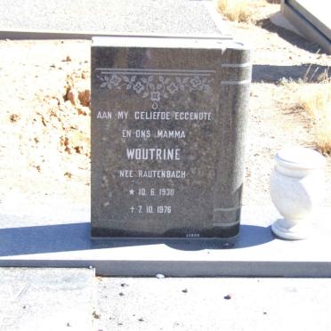 ? Woutrine nee RAUTENBACH 1930-1976