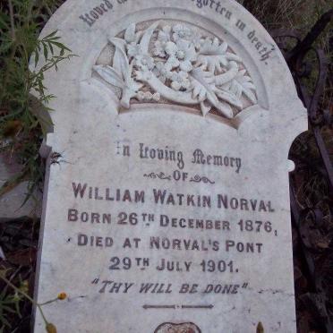 NORVAL William Watkin 1876-1901