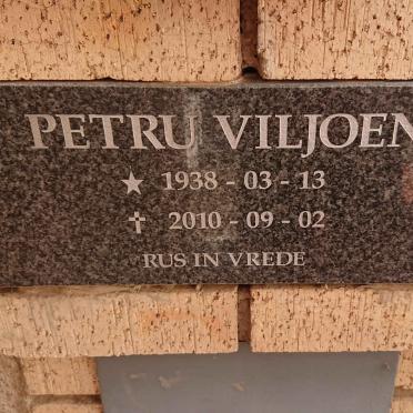 VILJOEN Petru 1938-2010