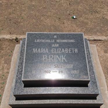 BRINK Maria Elizabeth nee SALZMANN 1902-19?