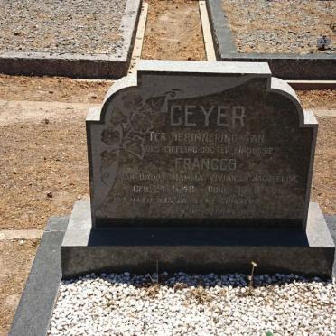 GEYER Frances 1948-1968