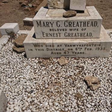 GREATHEAD Mary G. -1935