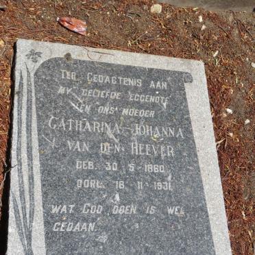 HEEVER Catharina Johanna, van den 1860-1931