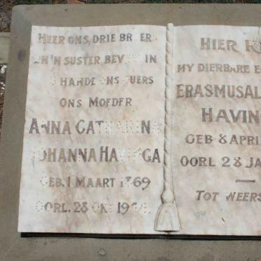 HAVINGA Erasmus Albertus 1865-1935 &amp; Anna Catharina Johanna 1869-19??