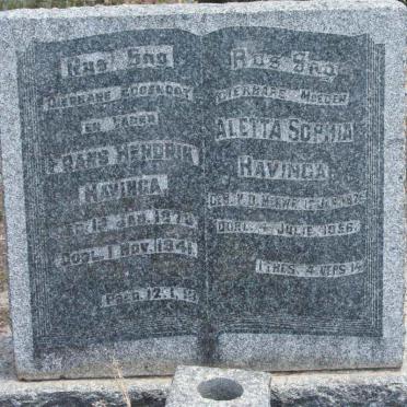 HAVINGA Frans Hendrik 187?-1941 &amp; Aletta Sophia V.D. MERWE 187?-1956