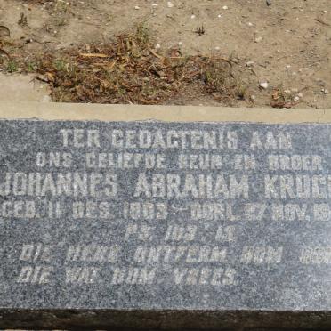 KRUGER Johannes Abraham 1903-1946