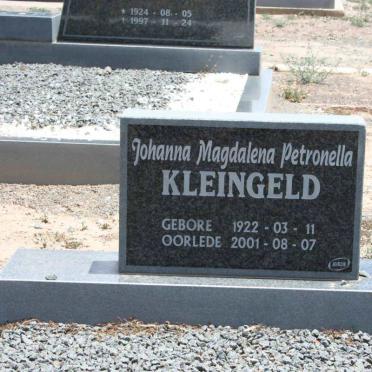 KLEINGELD Johanna Magdalena Petronella 1922-2001