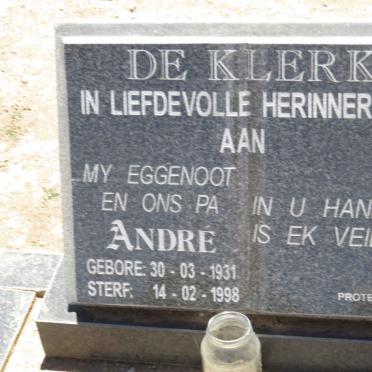 KLERK André, de 1931-1998