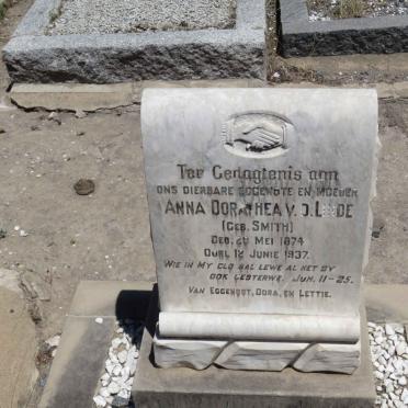 LINDE Anna Dorathea, v.d. nee SMITH 1874-1937