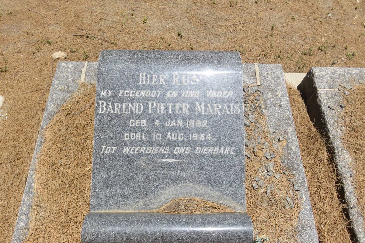 MARAIS Barend Pieter 1892-1954