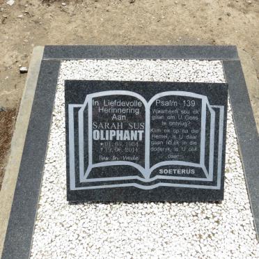 OLIPHANT Sarah Sus 1954-2011