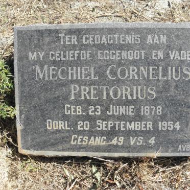 PRETORIUS Mechiel Cornelius 1878-1954