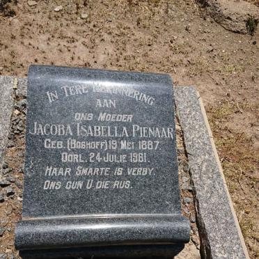 PIENAAR Jacoba Isabella nee BOSHOFF 1887-1961