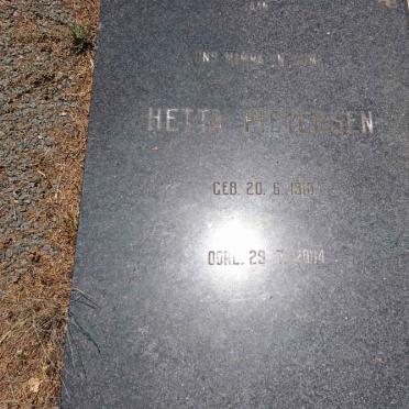 PIETERSEN Hetta 1918-2004