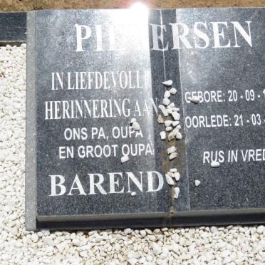 PIETERSEN Barend 1932-2011