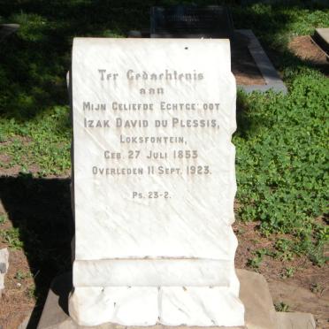 PLESSIS Izak David, du 1853-1923