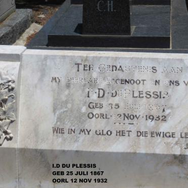 PLESSIS I.D., du 1867-1932