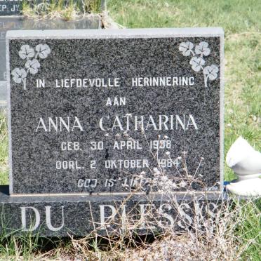 PLESSIS Anna Catharina, du 1908-1984