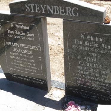STEYNBERG Willem Frederik 1953-2018 &amp; Anna Carolina 1957-2006